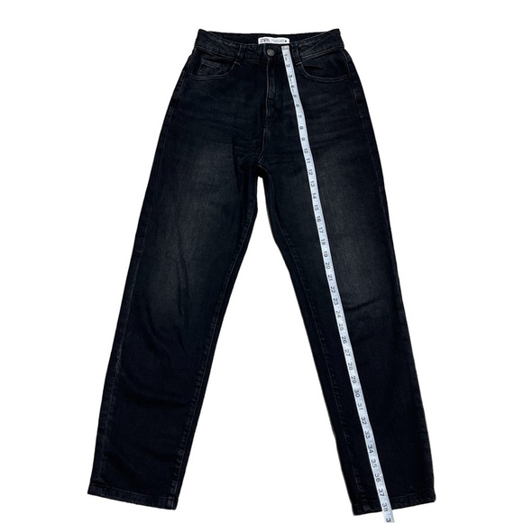 ZARA High Waist Black Jeans Size 2 - Picture 4 of 9